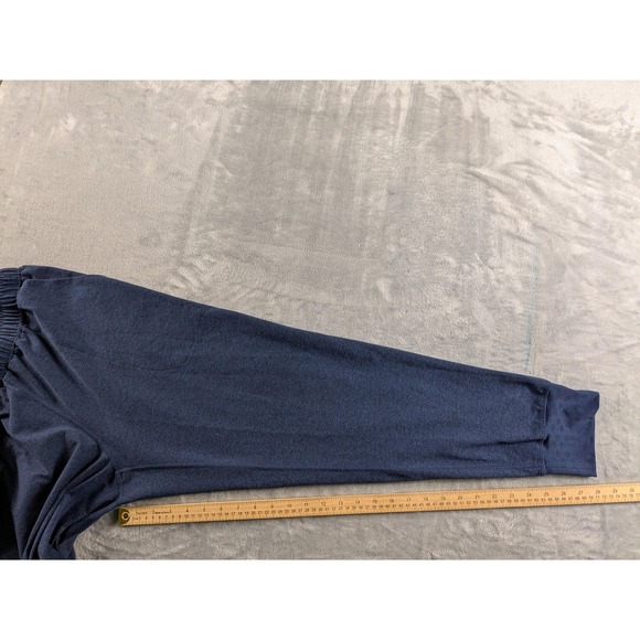 Rabbit Jogger Mens XL Blue Knit Running Stretch Drawstring Cuffed Logo USA Made - Picture 4 of 13